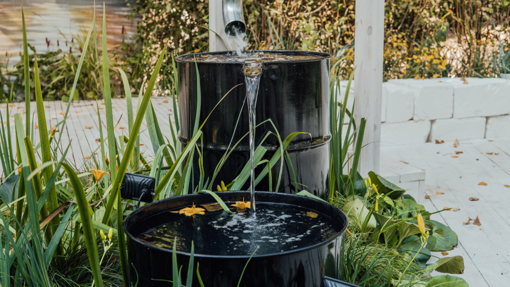 Ahorro de Agua, Barriles de Lluvia, Riego Exterior, Casa Zero Waste
